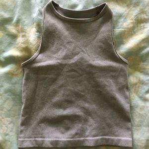 free people grey tank top - women’s extra small